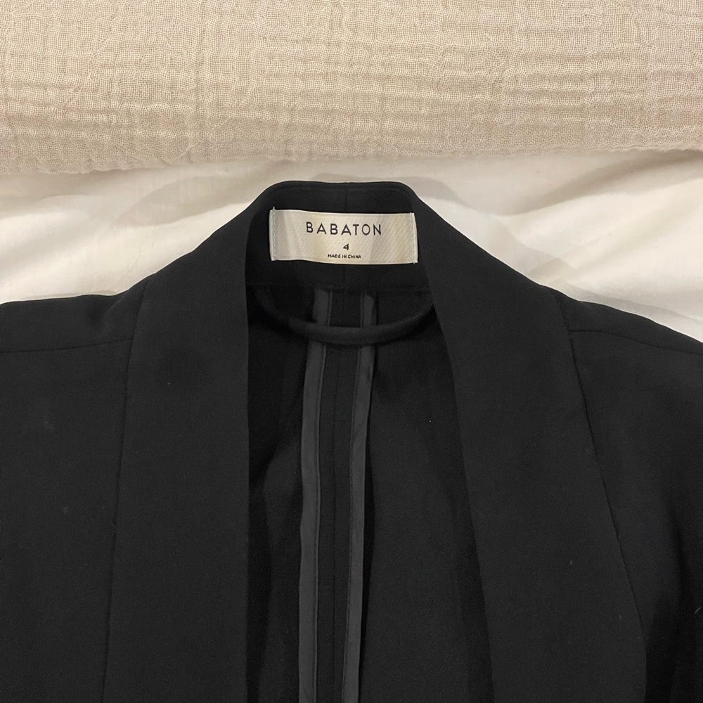 New Power Blazer Black Aritzia Babaton
